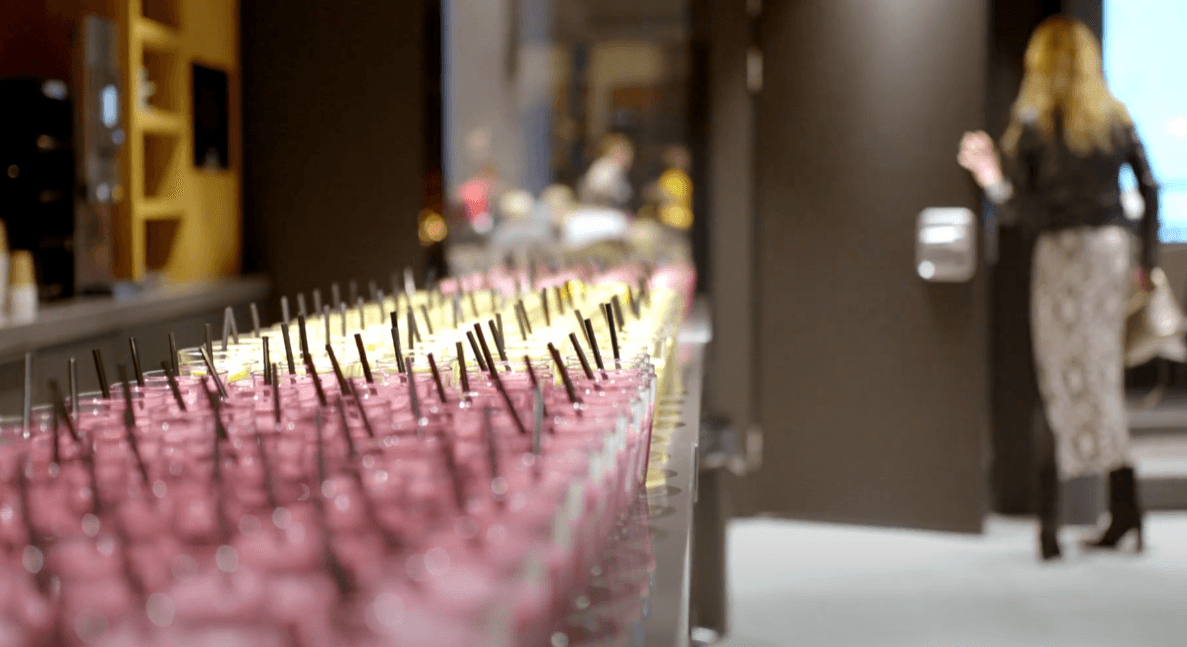 De smoothies staan klaar voor na het congres